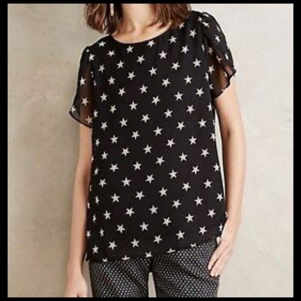 Anthropologie Starry Blouse